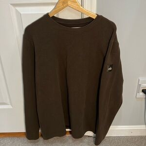 Alo men’s large brown long sleeve waffle texture used